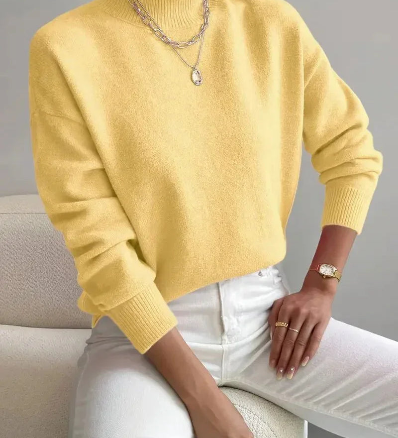 Pull chic à col roulé