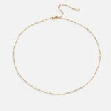 Solène | Collier Élégant blanc en nacre