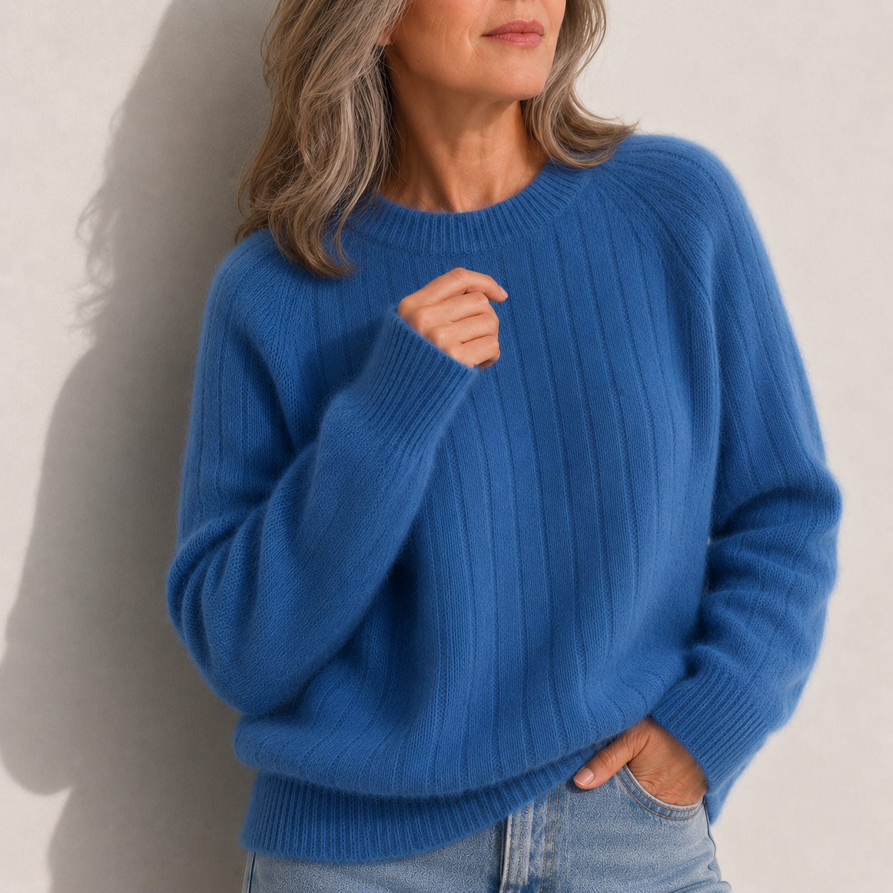 Pull Milana Douillet uni COULEUR duveteux