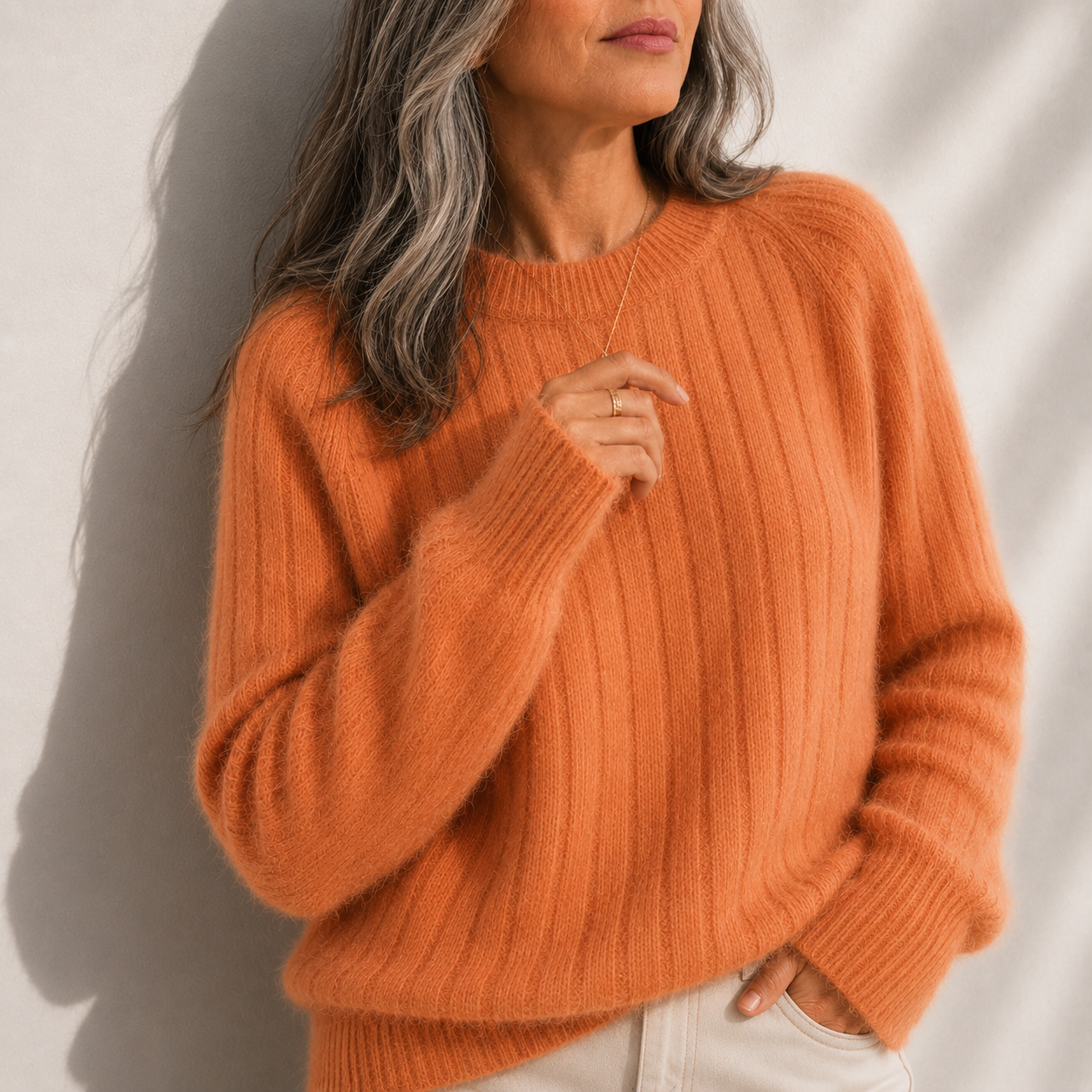 Pull Milana Douillet uni COULEUR duveteux