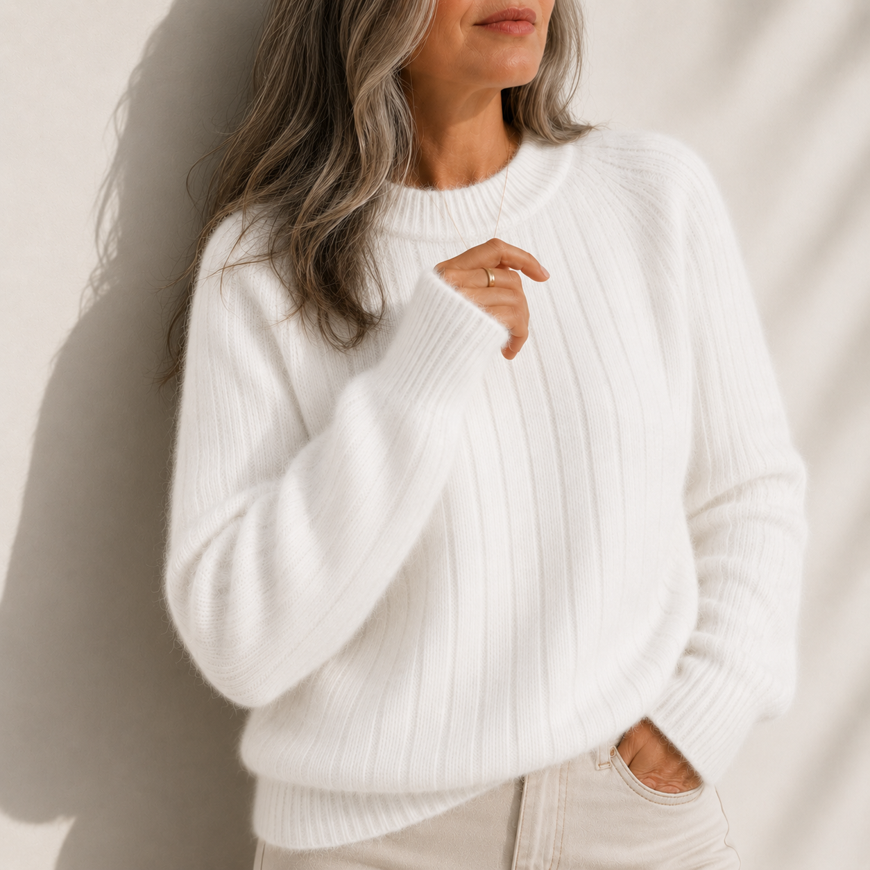 Pull Milana Douillet uni COULEUR duveteux