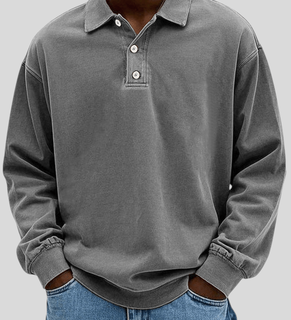 Petar | D’inspiration vintage Polo à manches longues