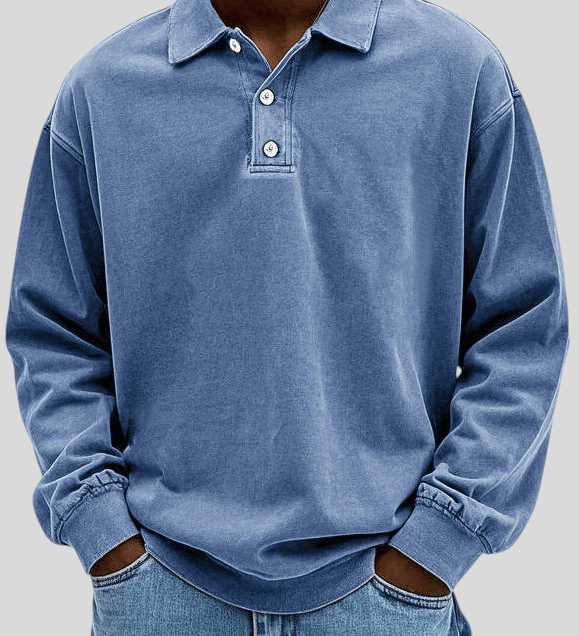 Petar | D’inspiration vintage Polo à manches longues