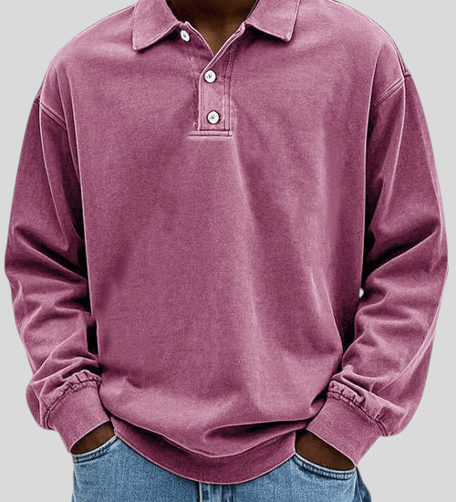 Petar | D’inspiration vintage Polo à manches longues