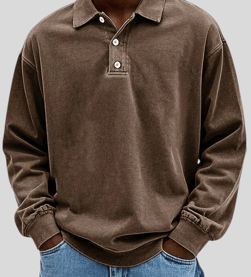 Petar | D’inspiration vintage Polo à manches longues
