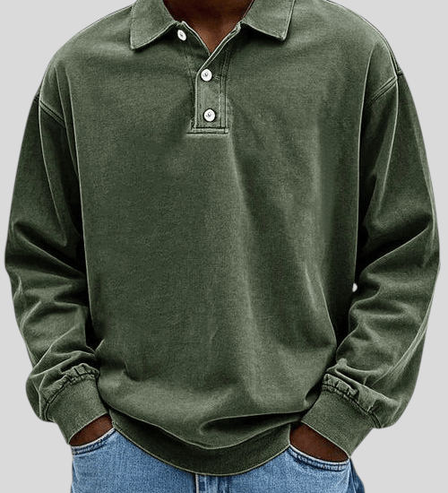 Petar | D’inspiration vintage Polo à manches longues