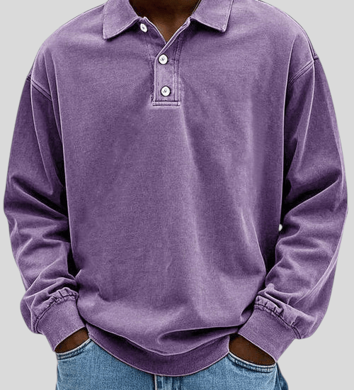 Petar | D’inspiration vintage Polo à manches longues