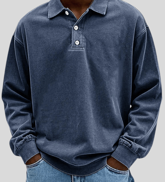 Petar | D’inspiration vintage Polo à manches longues