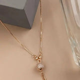 Rosalie | Collier Classique doré pendentif