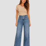 April | Jean large taille haute