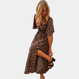Robe Cassilda à imprimé léopard