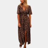 Robe Cassilda à imprimé léopard
