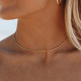 Céleste | Collier doré Square serpent ras-de-cou