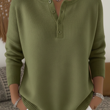 Harper Lane™ | Pull Coupe décontractée Boutonné