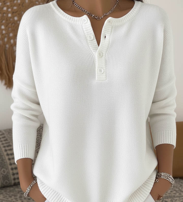 Harper Lane™ | Pull Coupe décontractée Boutonné