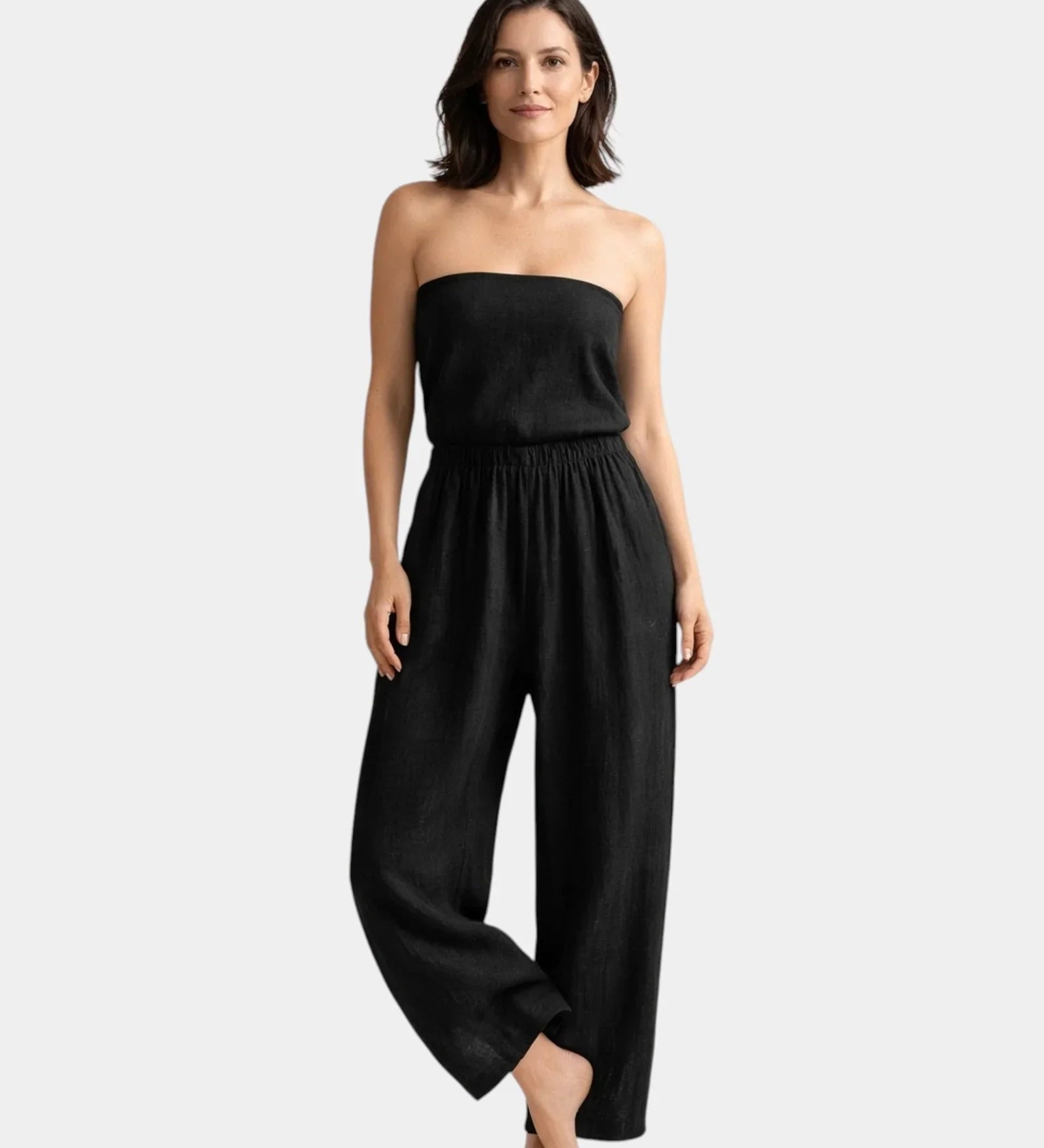 Alix | Pantalon en mélange de coton et de lin