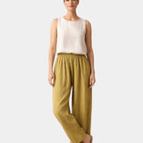 Alix | Pantalon en mélange de coton et de lin