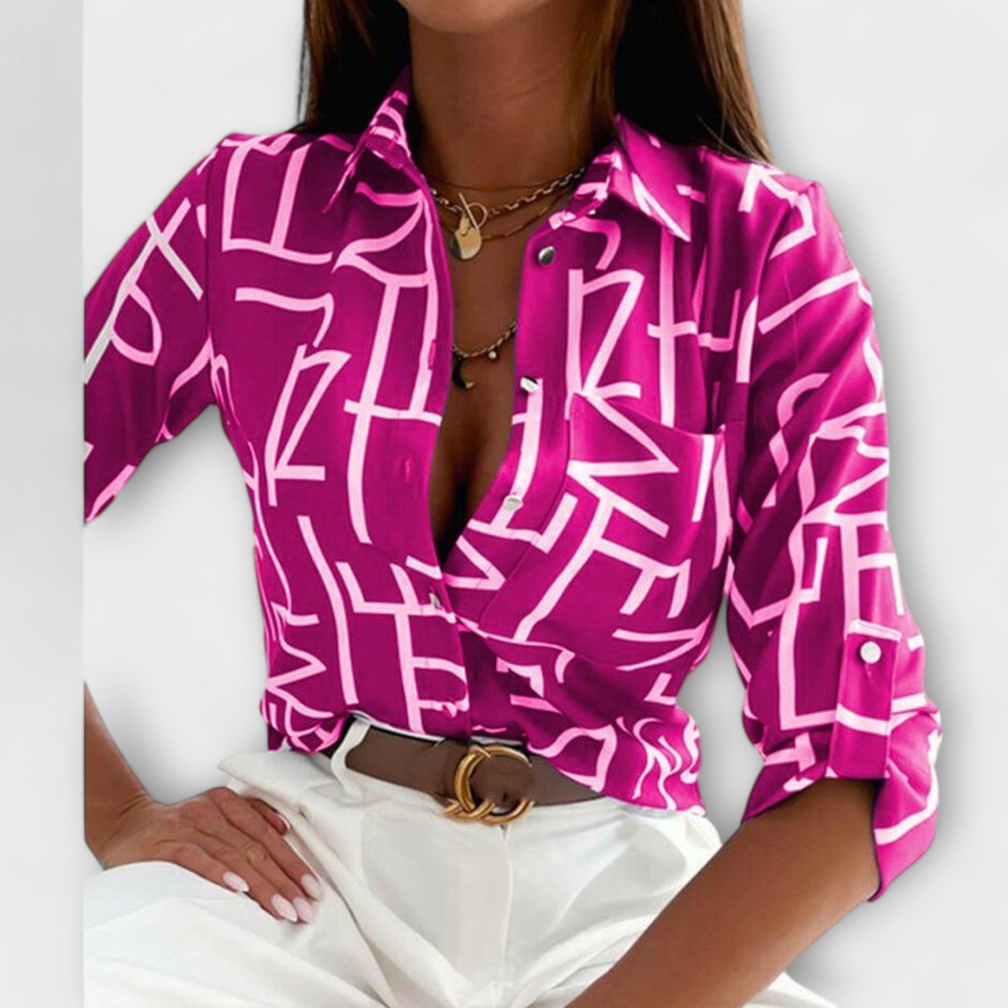 Maria | Chemise intemporelle classique col T