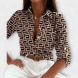 Maria | Chemise intemporelle classique col T